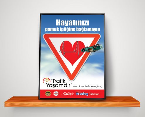 Trafik Afişleri Tasarımı Alanya Trafik Eğitim Derneği Antalya