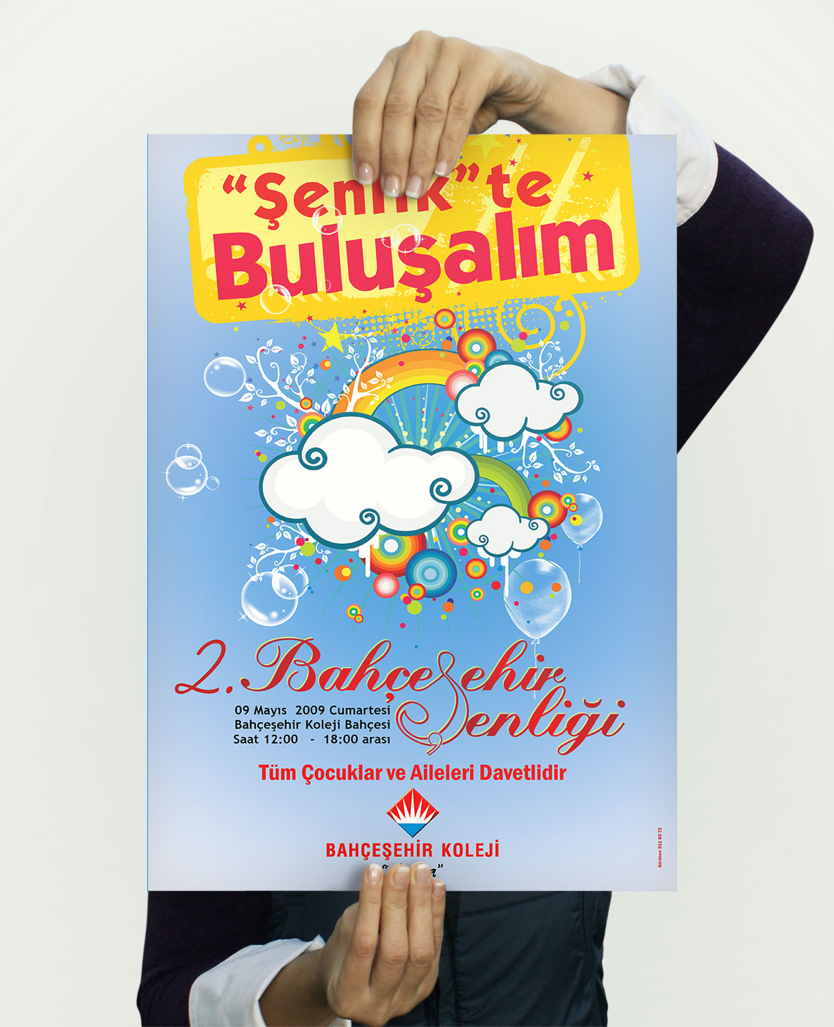 Şenlik Poster Tasarımı - Bahçeşehir Koleji Alanya