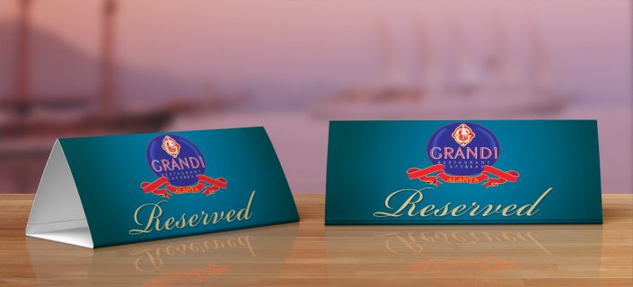 Masa Rezervasyon İsimliği - Grandi Restaurant Cafe Bar