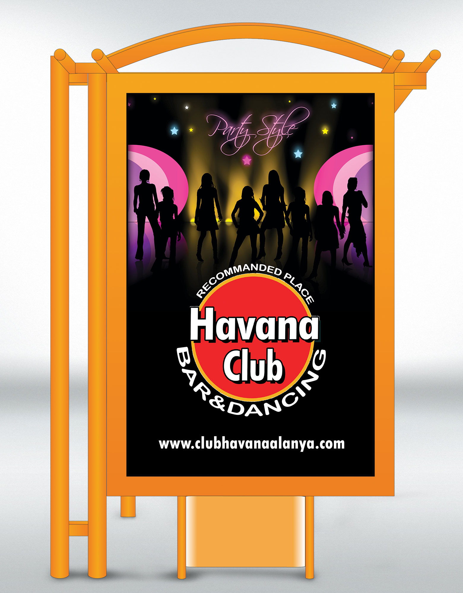 Otobüs Durak / Raket Afişi - Havana Club