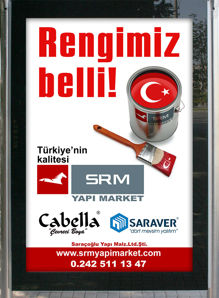 Boya Firması Billboard & Raket Afişi - SRM Yapı Market