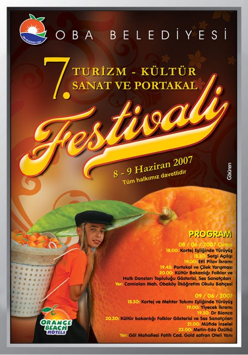Festival Reklamı - Turizm, Kültür, Sanat ve Portakal Festivali