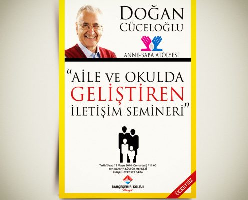 Doğan Cüceloğlu Semineri Posteri - Bahçeşehir Koleji