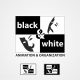 Siyah Beyaz Logo Tasarımı Black & White Organizasyon