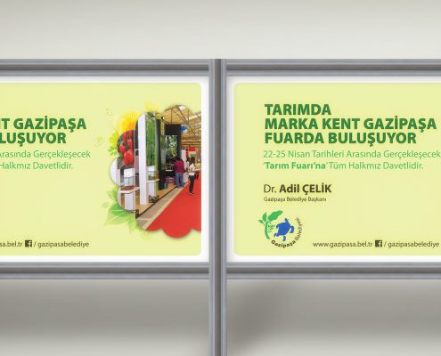 Tarım Fuarına Davet Mesajı Afişi - Gazipaşa Belediyesi Dr. Adil Çelik
