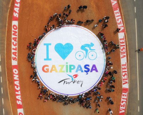 Gazipaşa Karşılama Seremonisi - Cumhurbaşkanlığı Türkiye Bisiklet Turu - Açıkhava Reklamları