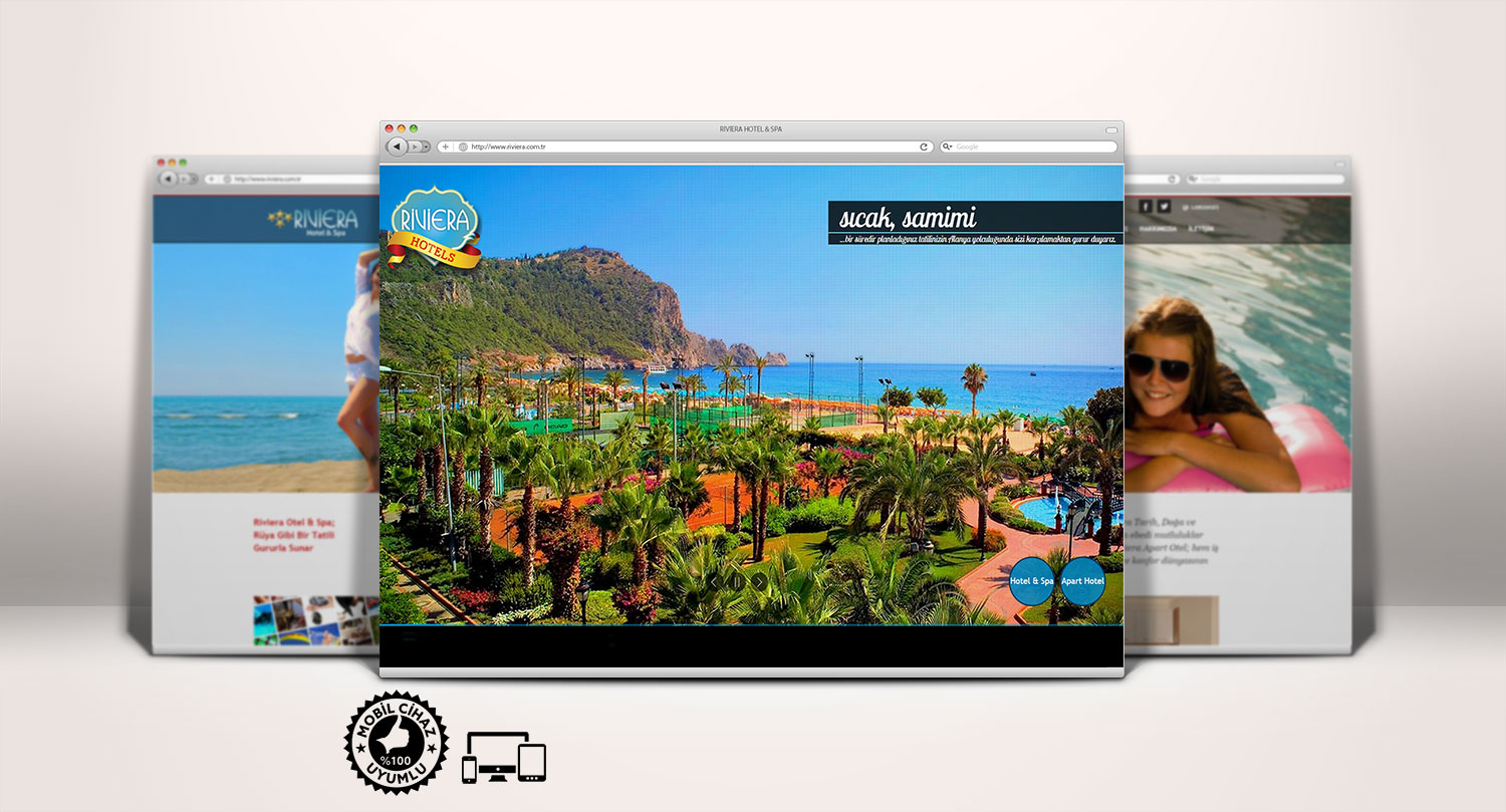 Otel Web Sitesi Tasarımı - Riviera Hotel & Spa - Riviera Apart Otel