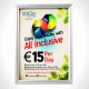 All inclusive flyer & poster - Broşür Dağıtım Standı - Display Tanıtım Sistemleri